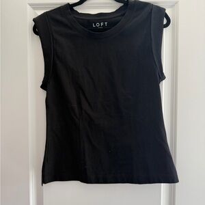 LOFT Black Muscle Tee for Women